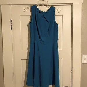 Sleeveless teal dress